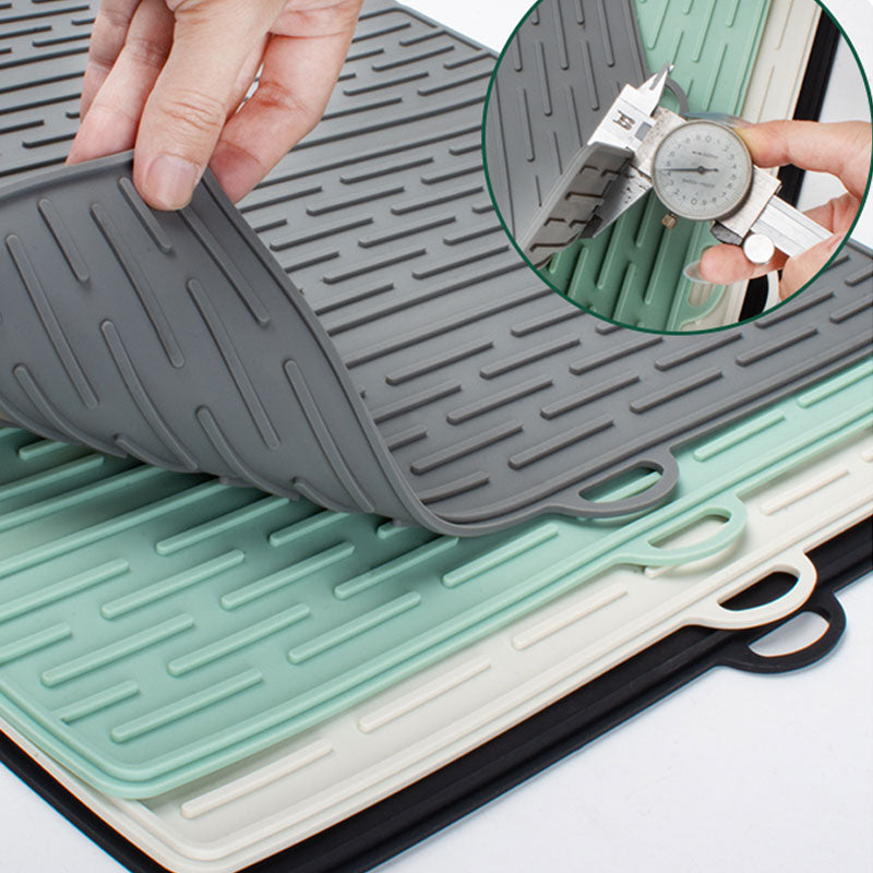 Multi-Functional Foldable Draining Mat – Anti-Burn Silicone with Hanging Hole