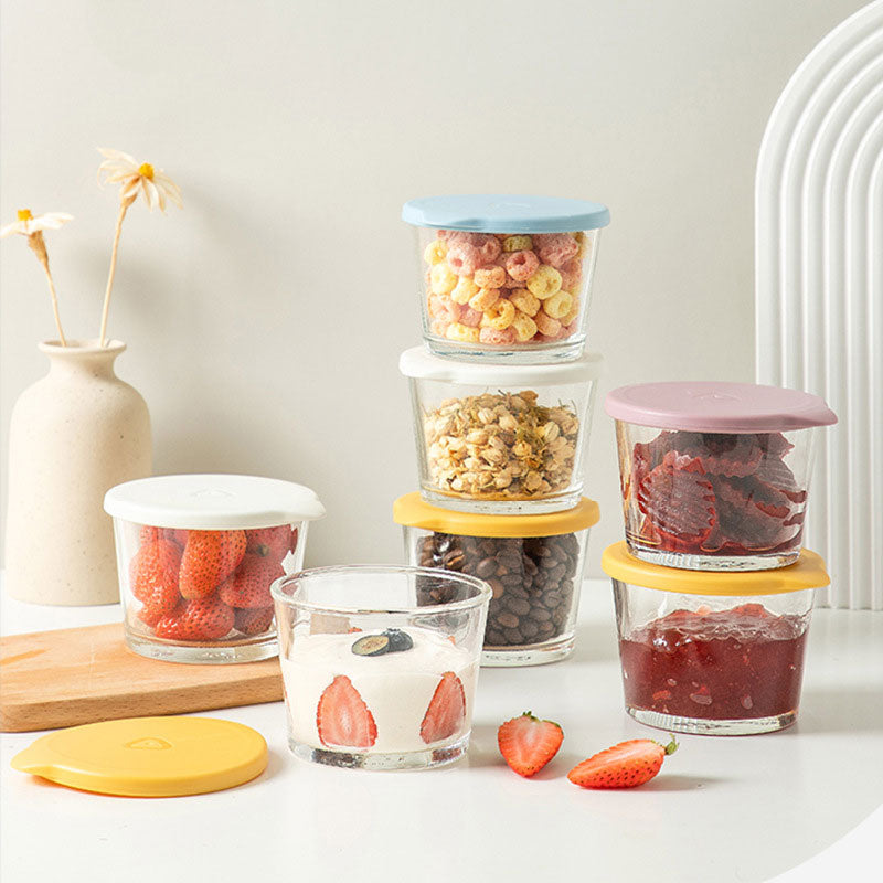 Easy-Open Lid Glass Storage Jar – Mini & Portable