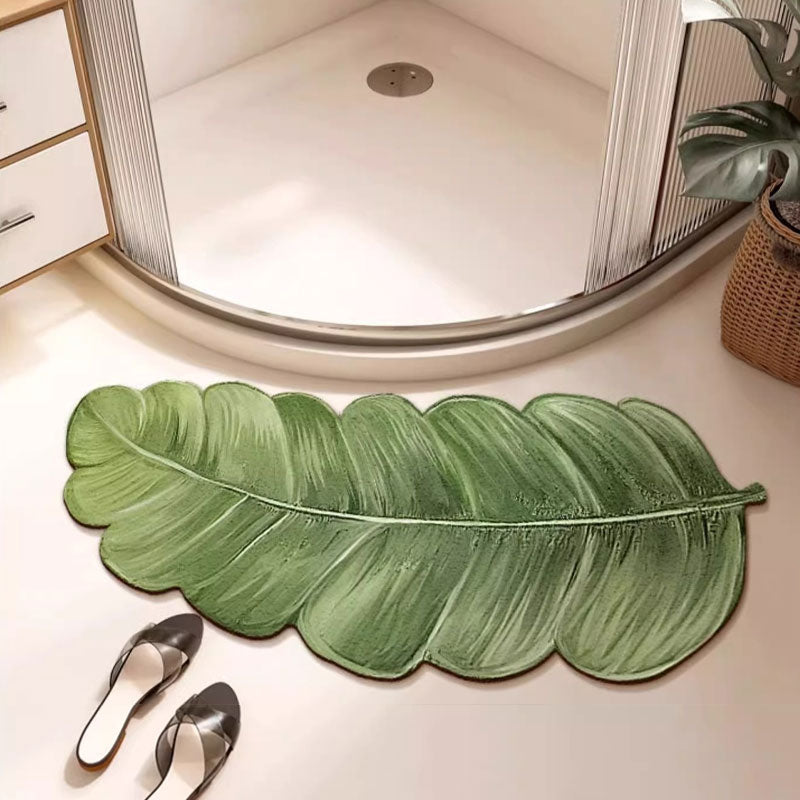 Leaf Diatomite Absorbent Floor Mat: Non-Slip & Easy to Clean