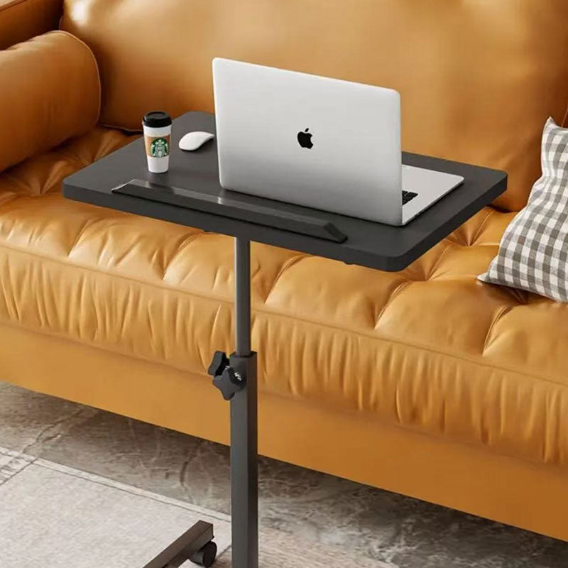 Mobile Adjustable Bedside Table – C-Shaped Design with Swivel Wheels