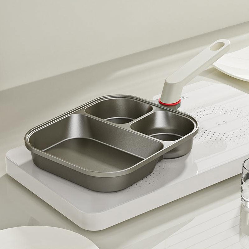 Titanium Alloy 3-in-1 Breakfast Pan – Non-Stick & Multi-Section Design