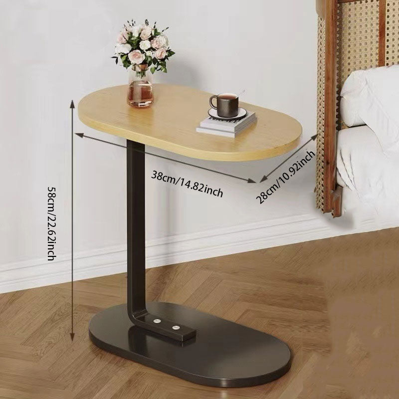C-Shaped Minimalist Side Table – Compact & Space-Saving