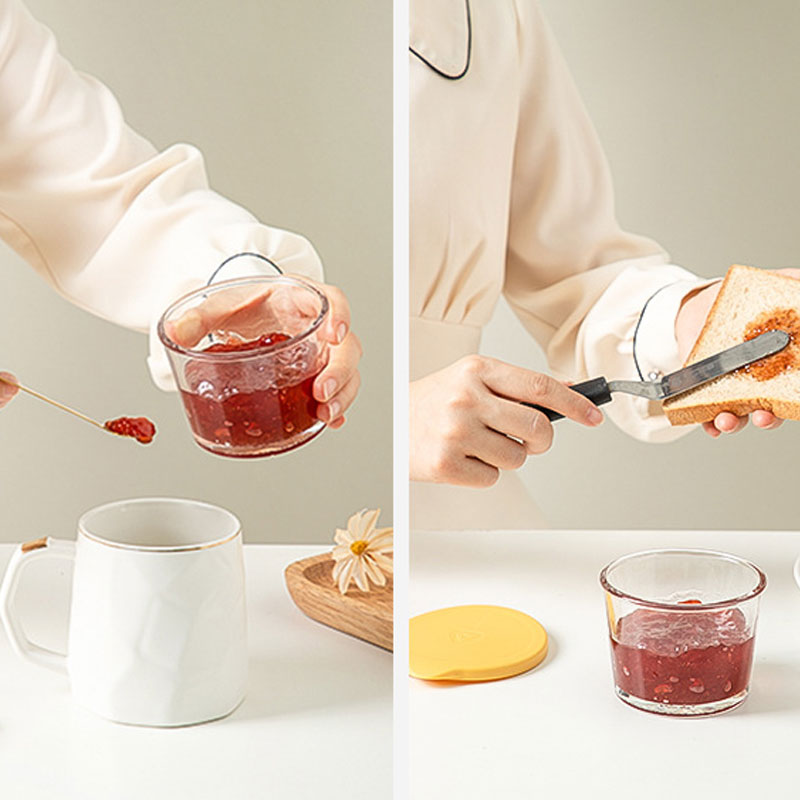 Easy-Open Lid Glass Storage Jar – Mini & Portable