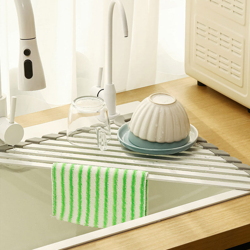 Kitchen Sink Triangle Drain Rack – Easy to Clean, With Filter Net & Food-Grade Safe
