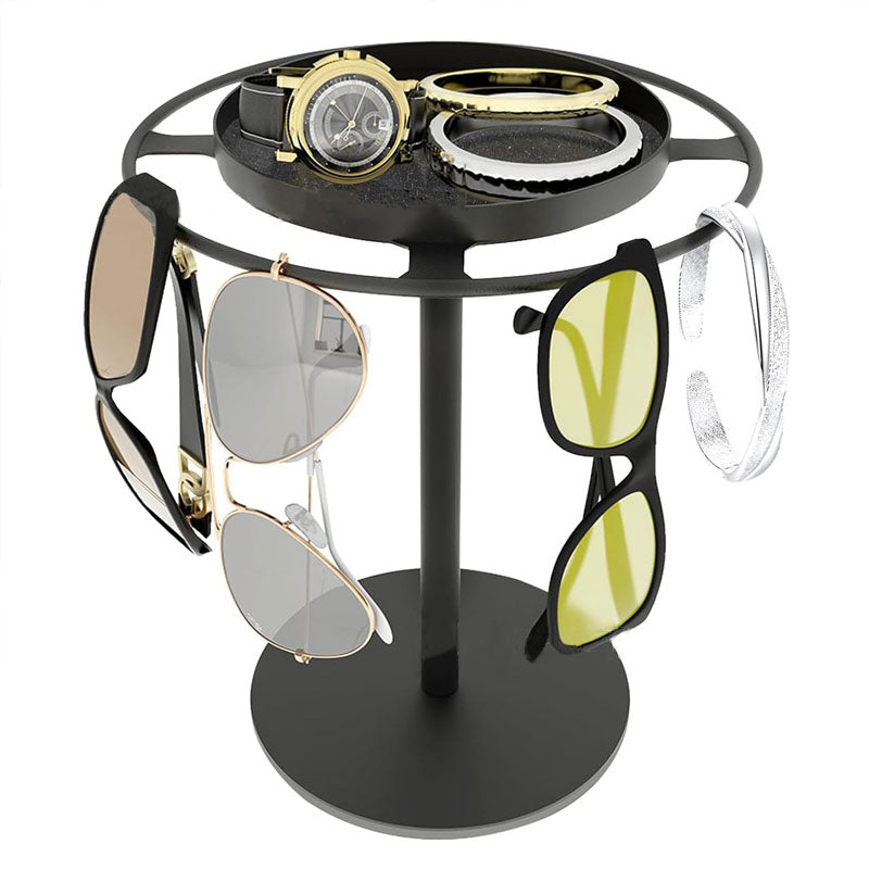 360° Rotating Metal Tray Storage Rack – Stylish & Practical