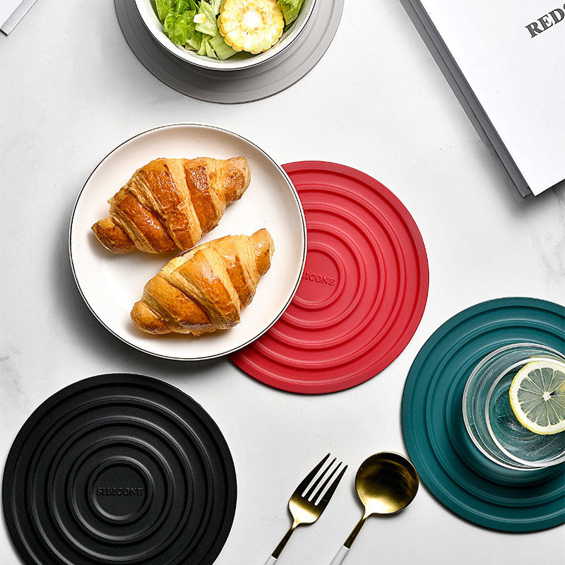 Non-Slip Silicone Heat-Resistant Mat: For Pots, Dining Tables & Tea Cups