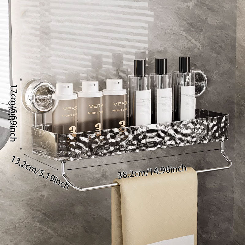 No-Drill Wavy Shelf – Large Surface & Strong Load-Bearing