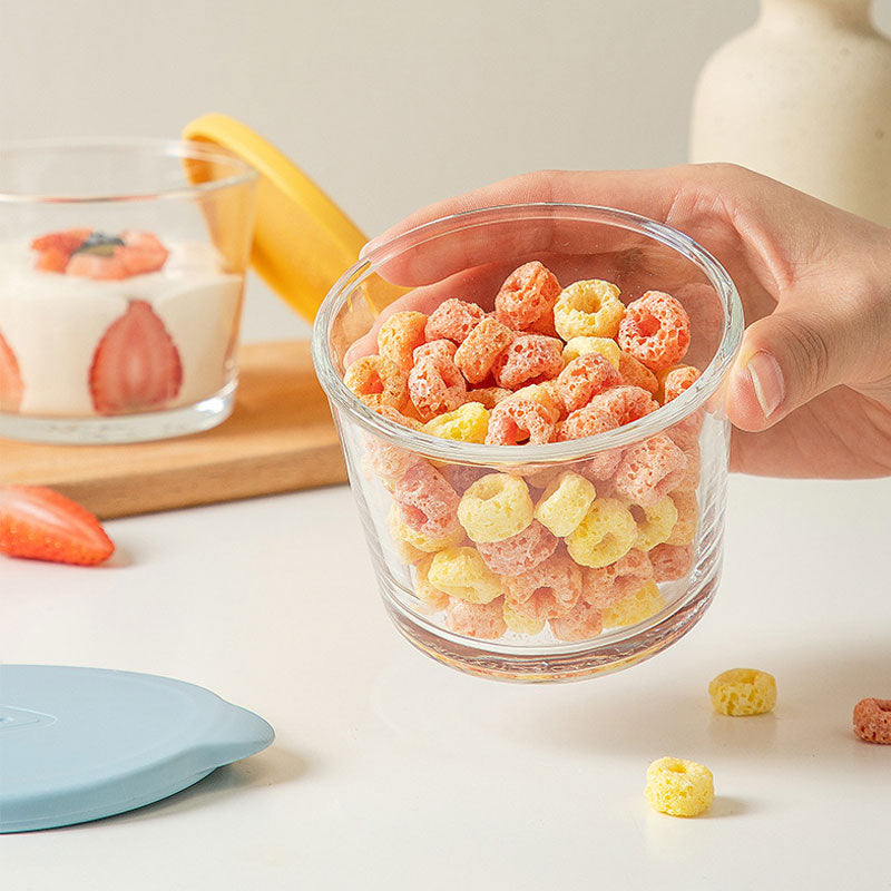 Easy-Open Lid Glass Storage Jar – Mini & Portable