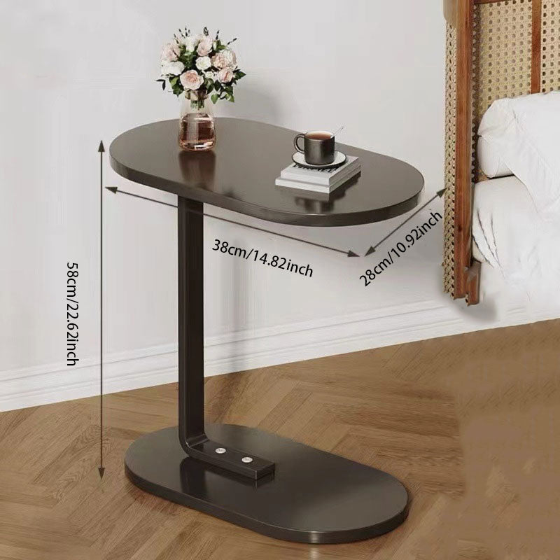C-Shaped Minimalist Side Table – Compact & Space-Saving