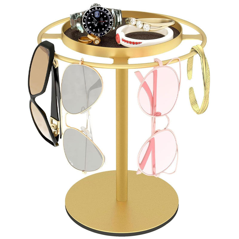 360° Rotating Metal Tray Storage Rack – Stylish & Practical