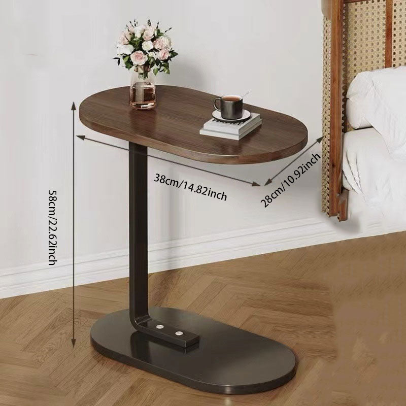 C-Shaped Minimalist Side Table – Compact & Space-Saving