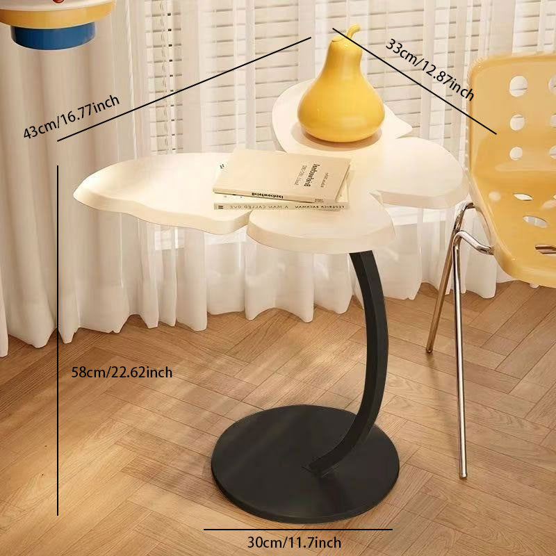 C-Shaped Minimalist Side Table – Compact & Space-Saving