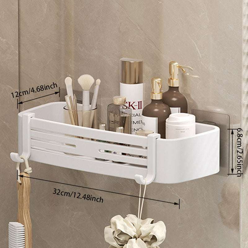 Space Aluminum No-Drill Bathroom Corner Shelf – Quick Drainage & Strong Load-Bearing