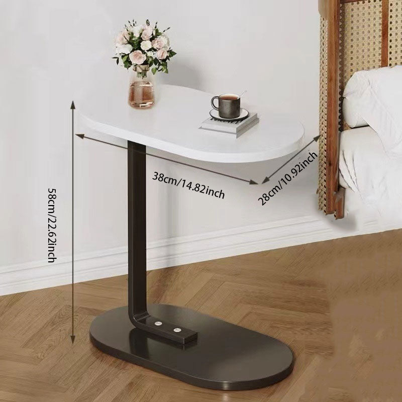 C-Shaped Minimalist Side Table – Compact & Space-Saving