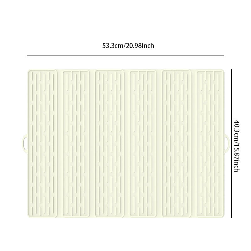 Multi-Functional Foldable Draining Mat – Anti-Burn Silicone with Hanging Hole